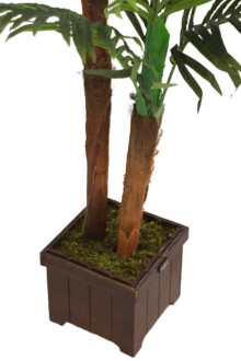 Yapay Ağaç Areka Palmiyesi Ahşap Saksıda 150cm - 4