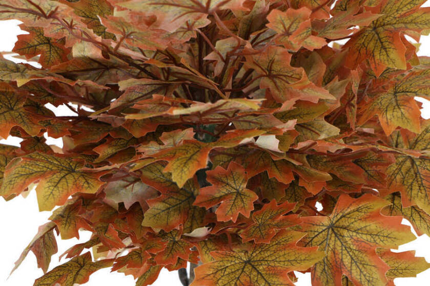 Yapay Bodur Çınar Ağacı 110 cm Kahve-Sarı - 3