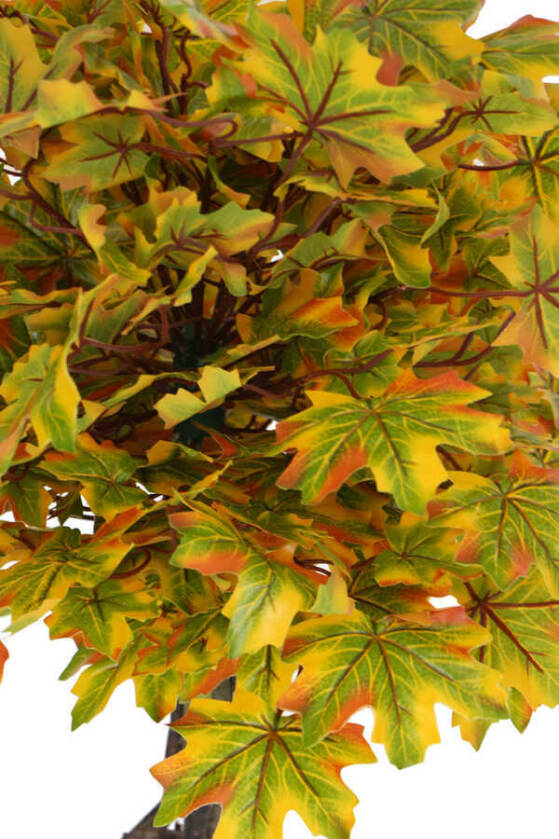 Yapay Bodur Çınar Ağacı 110 cm Sonbahar - 3