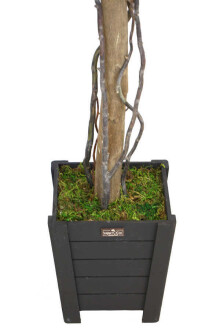 Yapay Bodur Çınar Ağacı 140 cm Yeşil-Kiremit - 5