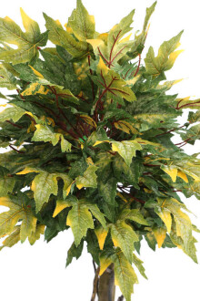 Yapay Bodur Çınar Ağacı 140 cm Yeşil-Sarı - 4