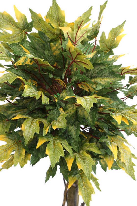 Yapay Bodur Çınar Ağacı 140 cm Yeşil-Sarı - 4