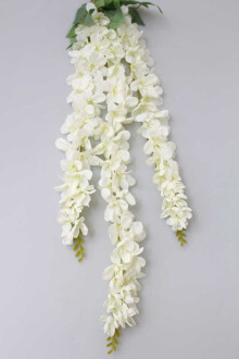 Yapay Çiçek 3lü Uzun Sarkan Sümbül 100 cm Beyaz - Yapay Çiçek Sitesi