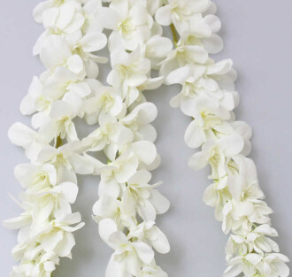 Yapay Çiçek 3lü Uzun Sarkan Sümbül 100 cm Beyaz - 3