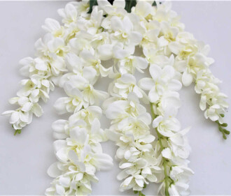 Yapay Çiçek 5li Sarkan Sümbül Beyaz - 2