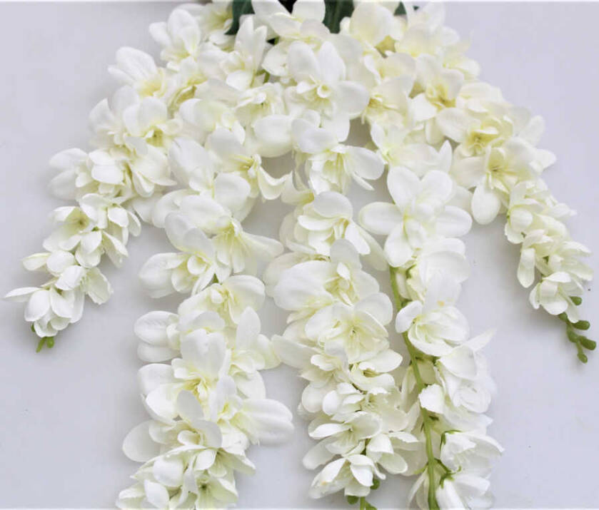 Yapay Çiçek 5li Sarkan Sümbül Beyaz - 2