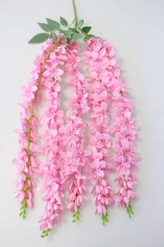 Yapay Çiçek 5li Uzun Sarkan Sümbül 85 cm Açık Pembe - 1