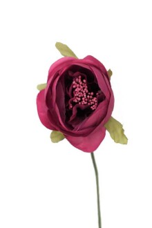 Yapay Çiçek İnce İpek Tek Dal Hazırlama Gülü Mor - Yapay Çiçek Sitesi