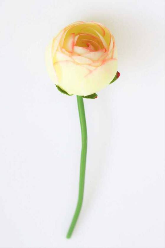 Yapay Çiçek Küçük Tek Dal Şakayık Gül Somon - 1