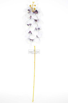 Yapay Dal Baskılı Orkide Çiçeği 88 cm Gri Mor - 3