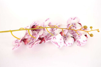 Yapay Dal Baskılı Orkide Çiçeği 88 cm Mor Benekli - 4