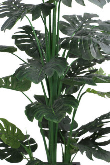 Yapay Deve Tabanı Ağacı Ahşap Saksıda 165 cm ( Monstera Deliciosa) - 3