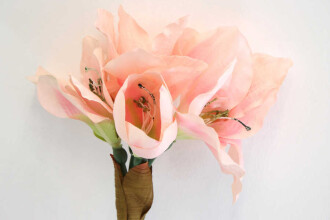 Yapay Kaliteli Japon Glayör Çiçeği 75 cm Açık Pembe - 2