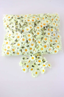 Yapay Kelle Papatya Kafa Papatya 100 Adet Bej - Yapay Çiçek Sitesi