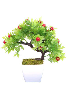 Yapay Kiraz Ağacı Melamin Saksıda 30 cm - 4