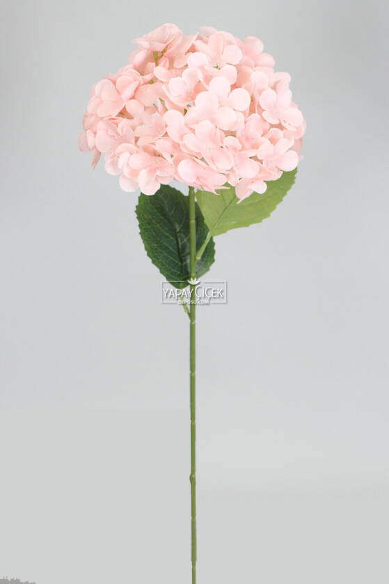 Yapay Koca Kafa Ortanca Dalı 60 cm Pudra - 2