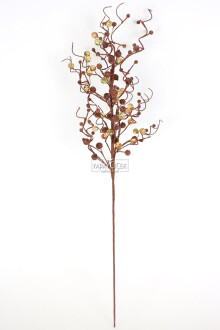 Yapay Kristal Taşlı Kokina Dal 65 cm Açık Kahve - 3