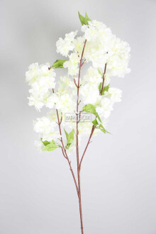 Yapay Lüx Kabarık Bahar Dalı Beyaz - Yapay Çiçek Sitesi