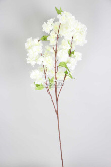 Yapay Lüx Kabarık Bahar Dalı Beyaz - 2