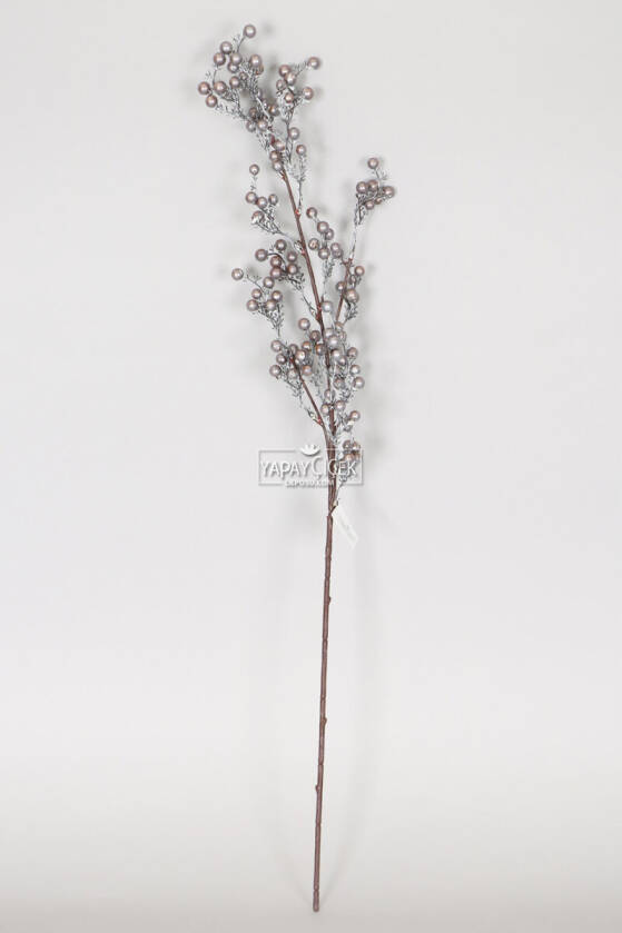 Yapay Lüx Karlı Kokina Dalı 80 cm Antrasit - 2