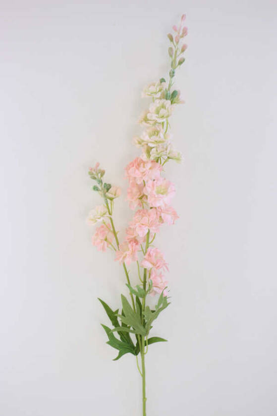 Yapay Lüx Zarif Delphinium Dalı 84 cm Pudra - 1