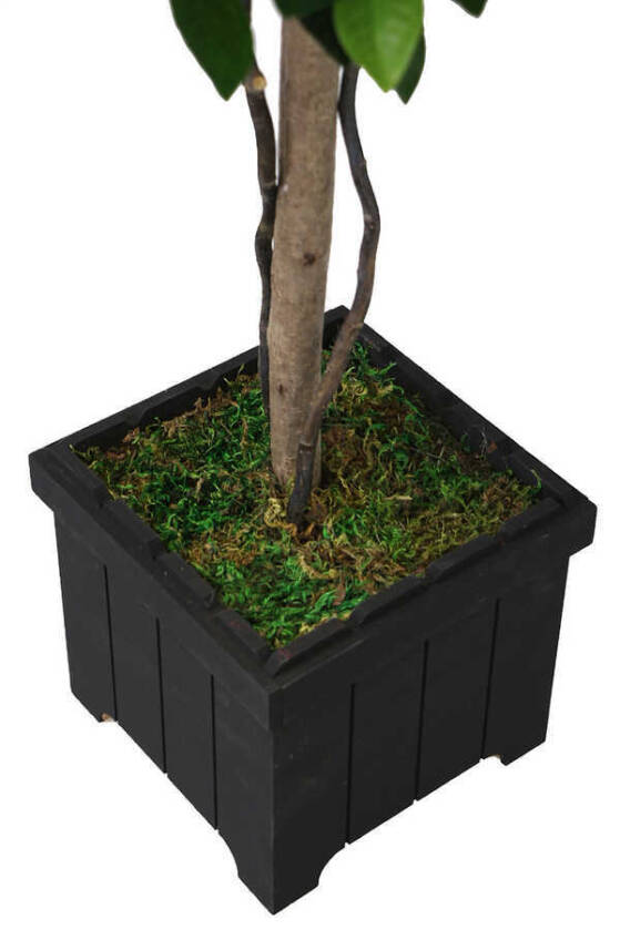 Yapay Mandalina Ağacı Ahşap Saksıda 110 cm - 4