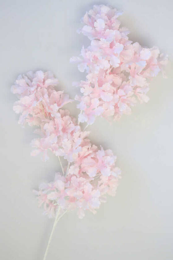 Yapay Saçaklı Bahar Dalı 97 cm Açık Pembe - 1