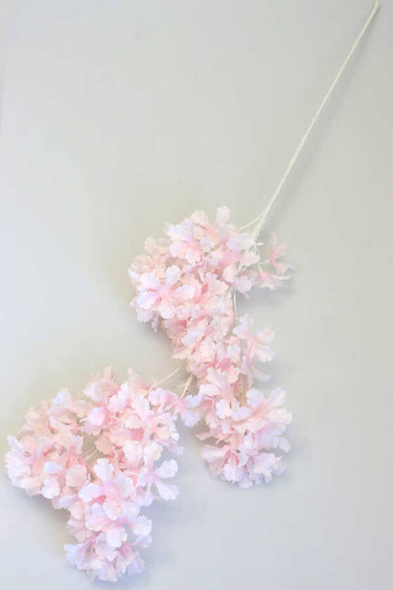 Yapay Saçaklı Bahar Dalı 97 cm Açık Pembe - 2