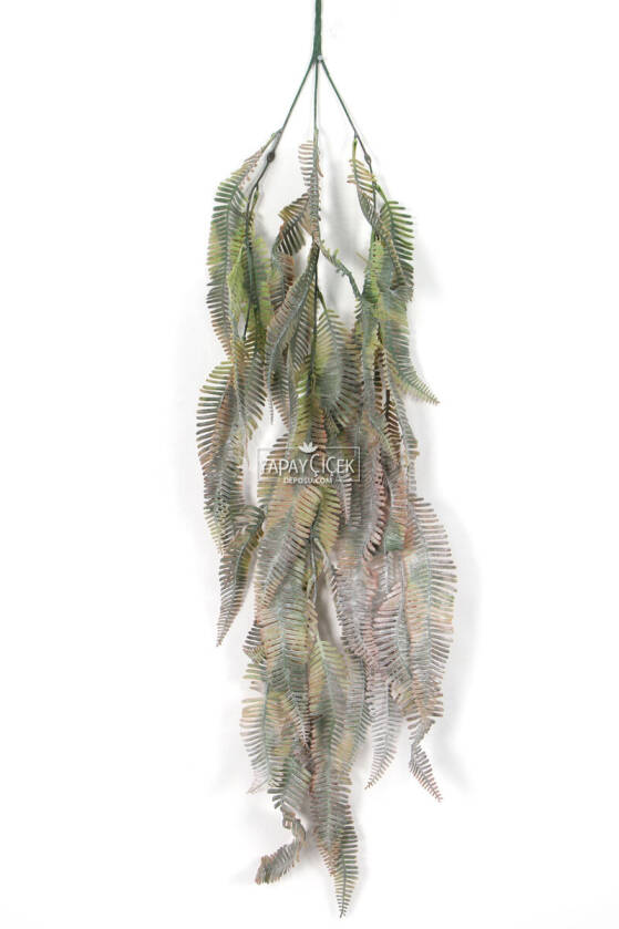 Yapay Sarkan Tozlu Kuşkonmaz Bitkisi 85 cm Yeşil-Kahve - 2