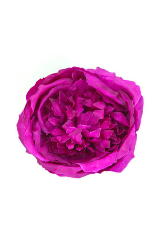 Yapay Tek Kafa Şakayık Gül Koyu Mor 12 cm - 1