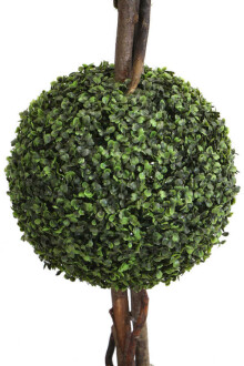 Yapay Top Şimşir Ağacı 3 Katlı 160 cm Gri Büyük Saksılı - 2