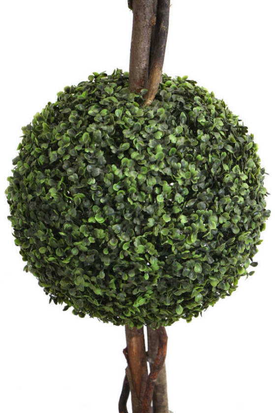 Yapay Top Şimşir Ağacı 3 Katlı 160 cm Gri Büyük Saksılı - 2