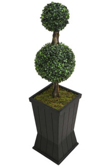 Yapay Top Şimşir Tanzimi 2li Top 120 cm - Yapay Çiçek Sitesi