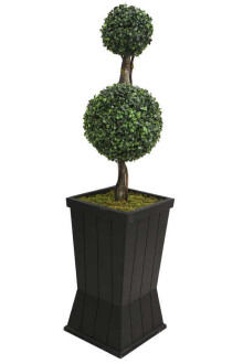 Yapay Top Şimşir Tanzimi 2li Top 120 cm - 2