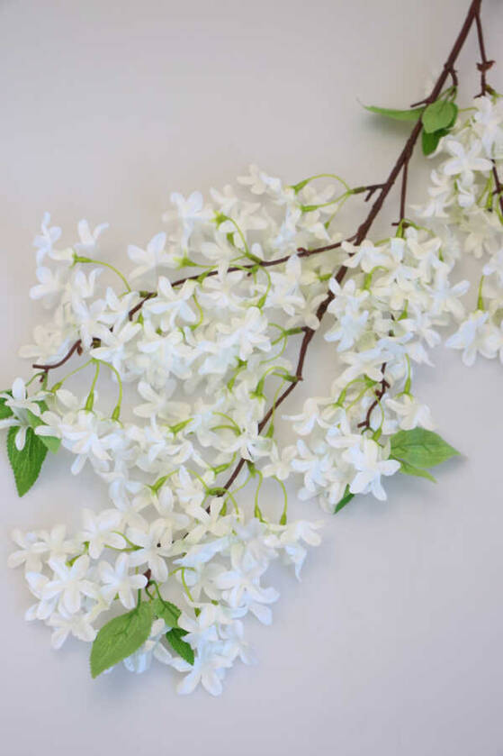 Yapay Uzun Dal Yasemin Çiçeği 97cm Beyaz - 3