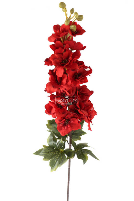 Yapma Çiçek Kaliteli Dal Şebboy 87 cm Dark Kırmızı - 4