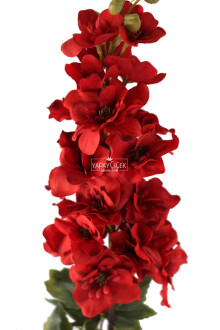 Yapma Çiçek Kaliteli Dal Şebboy 87 cm Dark Kırmızı - 5